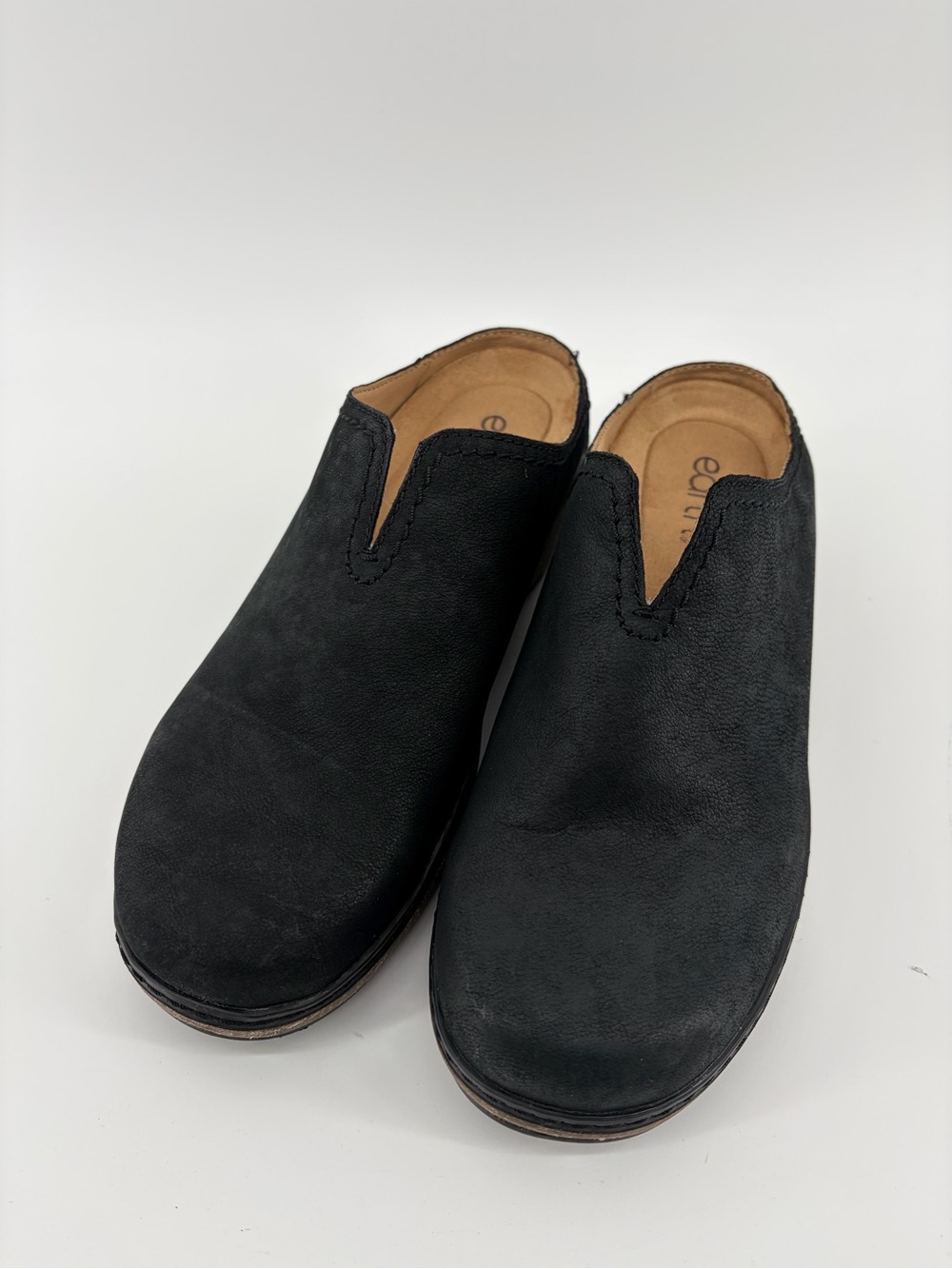 Earth Etkolia Black Round Toe Slip-on Casual Clogs Womens Size 7